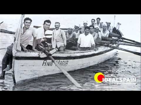 Fuengirola on the Costa del Sol in the 1950's-1970's. Antique Spain