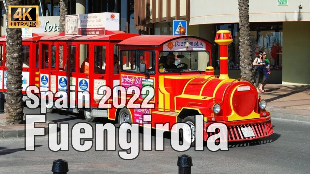 Train tour in fuengirola | malaga| costa del sol | [4k]video | summer 2022 | august | hop_on_hop